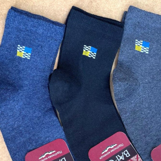 Шкарпетки підліткові Патріот темне асорті (Демісезон) Варос