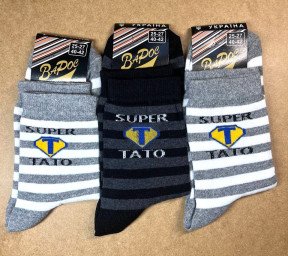 Шкарпетки чоловічі асорті Super тато (Демісезонні) Варос