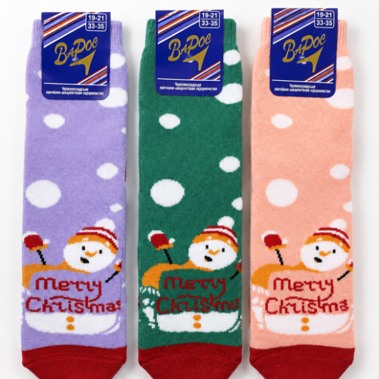 Шкарпетки підліткові махрові "Merry christmas" (Зимові) Варос