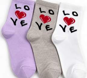 Шкарпетки жіночі "Love" кольорове асорті (Демісезонні) Варос