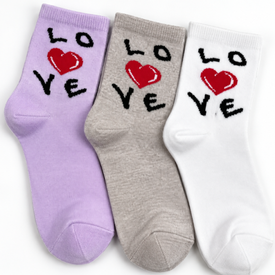 Шкарпетки дитячі "Love" кольорове асорті (Демісезонні) Варос